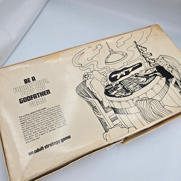 The Godfather Game Board Game Family Edition 1971 Vintage Rare Complete - Picture 2 of 12